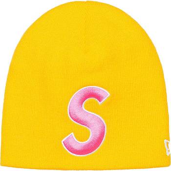 Yellow Supreme New Era® S Logo Beanie Hats | Supreme 478BC